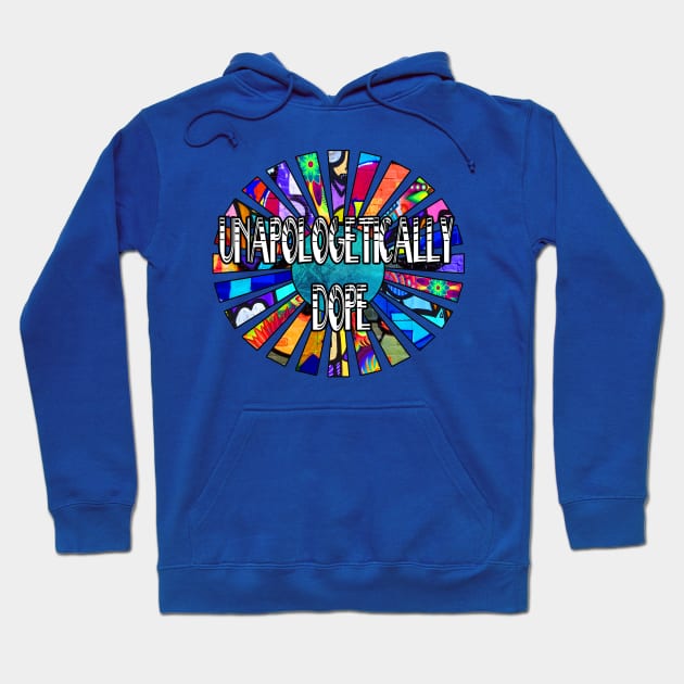 Unapologetically Dope Graffiti Design Sun Rays Hoodie by artbyomega